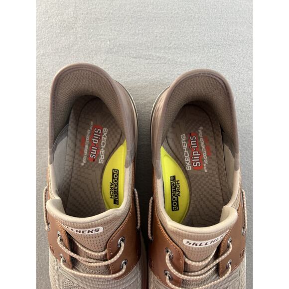 Skechers Delson 3.0 Men\'s Slip-On Sneakers Size 13 Casual Brown Shoes main image 7